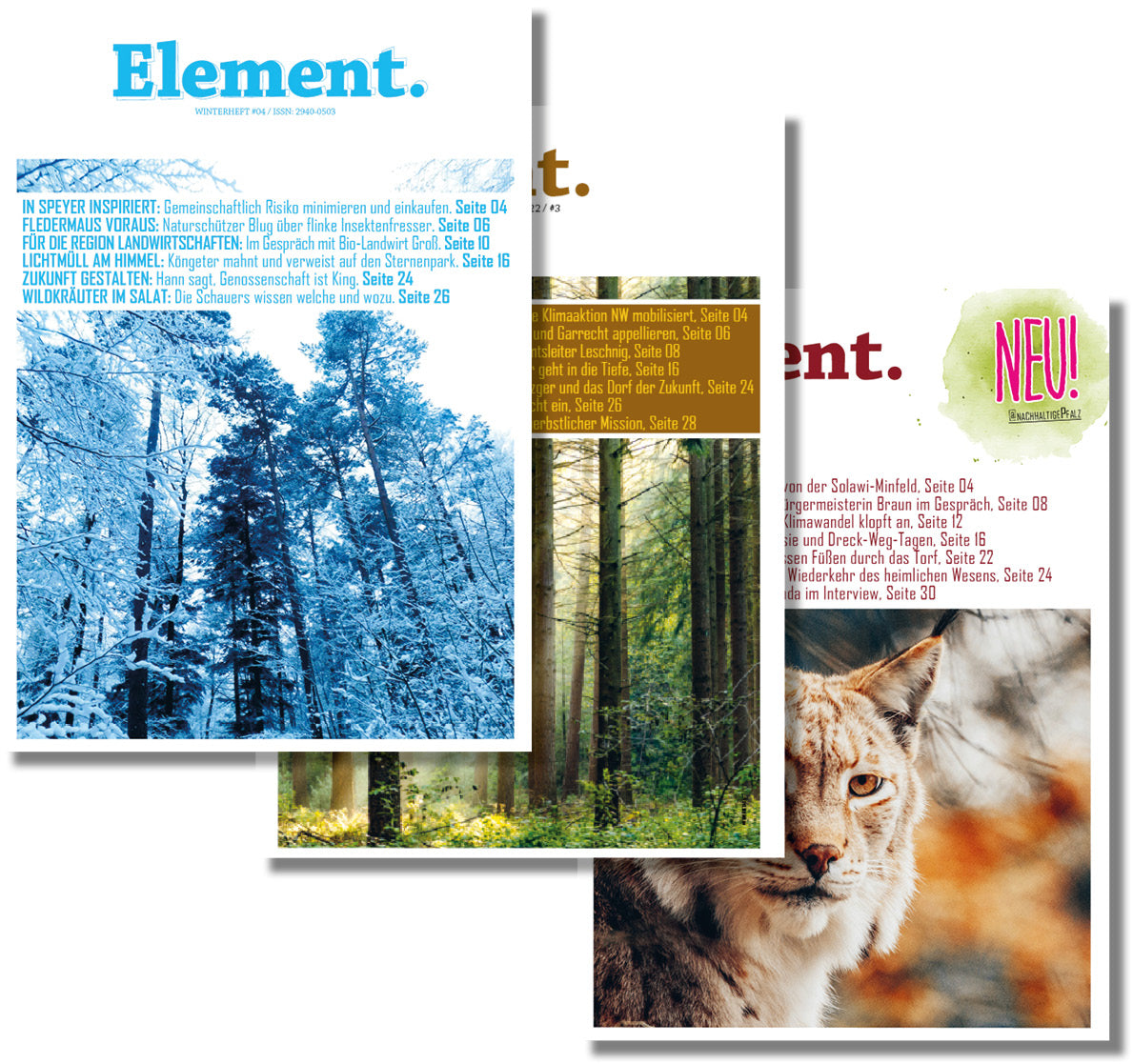 Abbildung Element Magazin Abo Standard